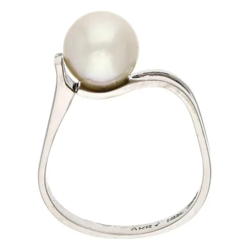Perl-Ring Weißgold