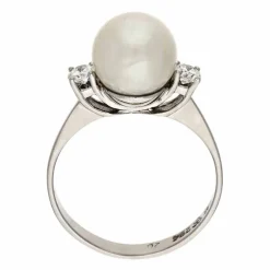 Perl-Ring Weißgold