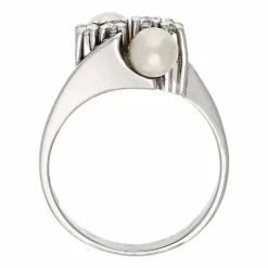 Perl-Ring Weißgold