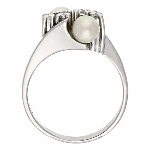 Perl-Ring Weißgold