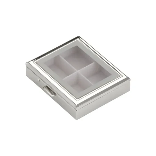Pillendose mit Fenster 6,5x5,0cm