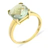 Quarz-Ring Gelbgold