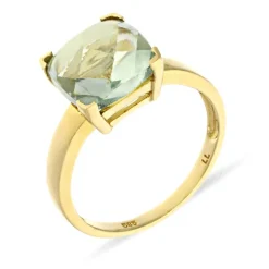 Quarz-Ring Gelbgold