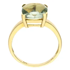Quarz-Ring Gelbgold
