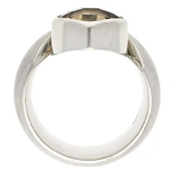 Rauchquarz-Ring Silber