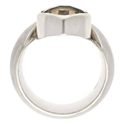 Rauchquarz-Ring Silber