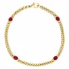 Rubin-Armband Gelbgold