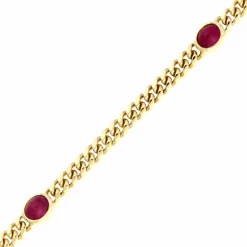 Rubin-Armband Gelbgold