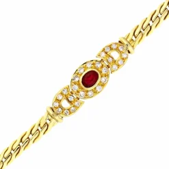 Rubin-Armband Gelbgold