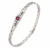 Rubin-Armband Weißgold