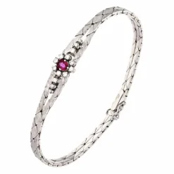 Rubin-Armband Weißgold