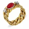 Rubin-Ring Gelbgold