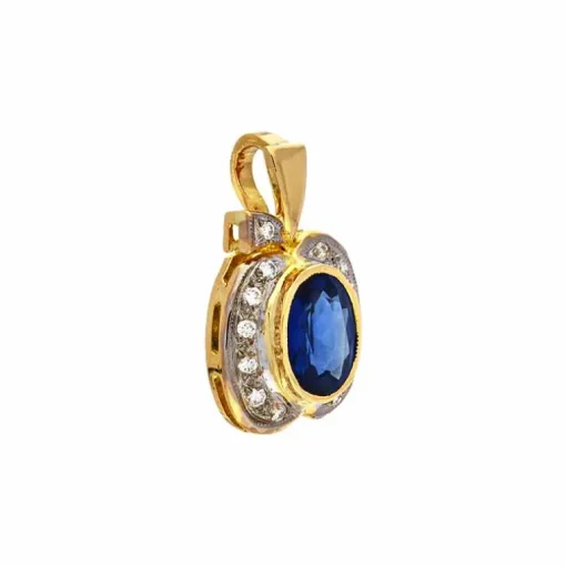 Safir-Anhänger Bicolor