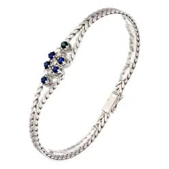 Safir-Armschmuck Weißgold