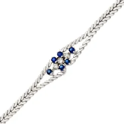 Safir-Armschmuck Weißgold