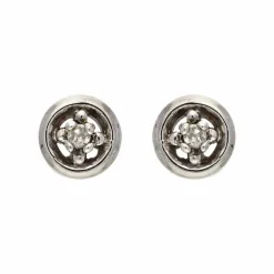 Safir-Oohrstecker Weißgold
