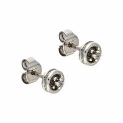 Safir-Oohrstecker Weißgold