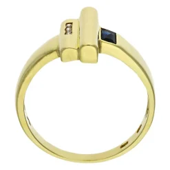 Safir-Ring Gelbgold
