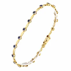 Saphir-Armband Gelbgold