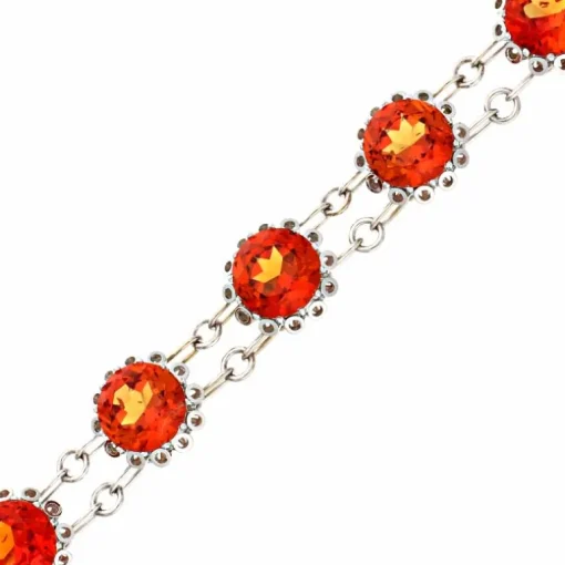 Saphir-Armband Weißgold