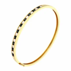 Saphir-Armreif Gelbgold