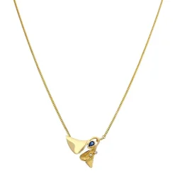 Saphir-Collier Gelbgold