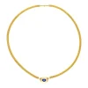 Saphir-Collier Gelbgold