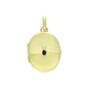 Saphir-Medaillon Gelbgold