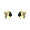 Saphir-Ohrstecker Gelbgold