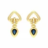 Saphir-Ohrstecker Gelbgold