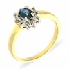 Saphir-Ring Bicolor