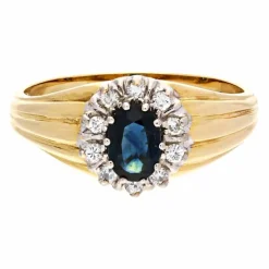 Saphir-Ring Bicolor