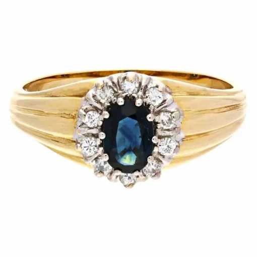 Saphir-Ring Bicolor