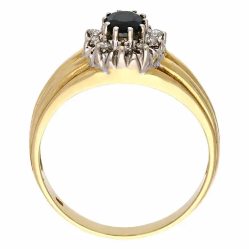 Saphir-Ring Bicolor