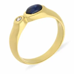 Saphir-Ring Gelbgold