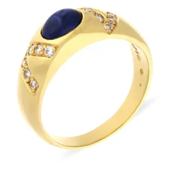Saphir-Ring Gelbgold