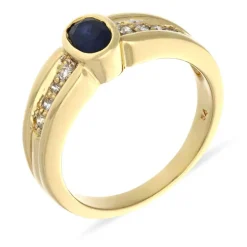 Saphir-Ring Gelbgold