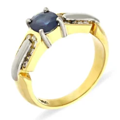 Saphir-Ring Gelbgold