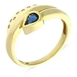 Saphir-Ring Gelbgold