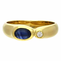 Saphir-Ring Gelbgold