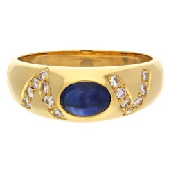 Saphir-Ring Gelbgold
