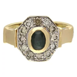 Saphir-Ring Gelbgold