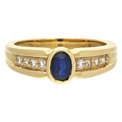 Saphir-Ring Gelbgold
