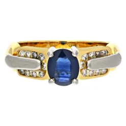 Saphir-Ring Gelbgold