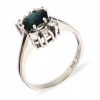 Saphir-Ring Weißgold