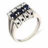 Saphir-Ring Weißgold