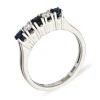 Saphir-Ring Weißgold