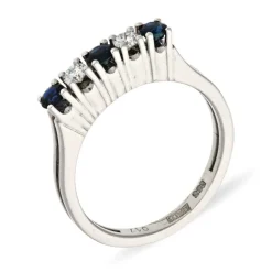 Saphir-Ring Weißgold