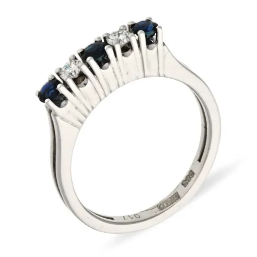 Saphir-Ring Weißgold