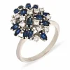 Saphir-Ring Weißgold